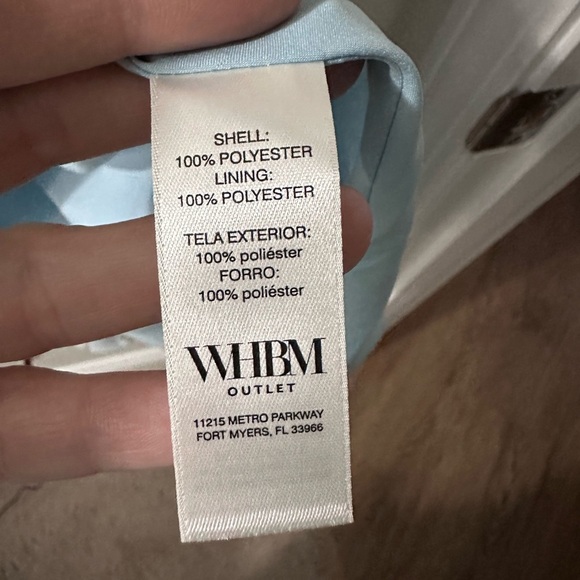 WHBM Sleeveless Ruffle Faux Wrap Dress size 10 NWOT - Picture 7 of 7